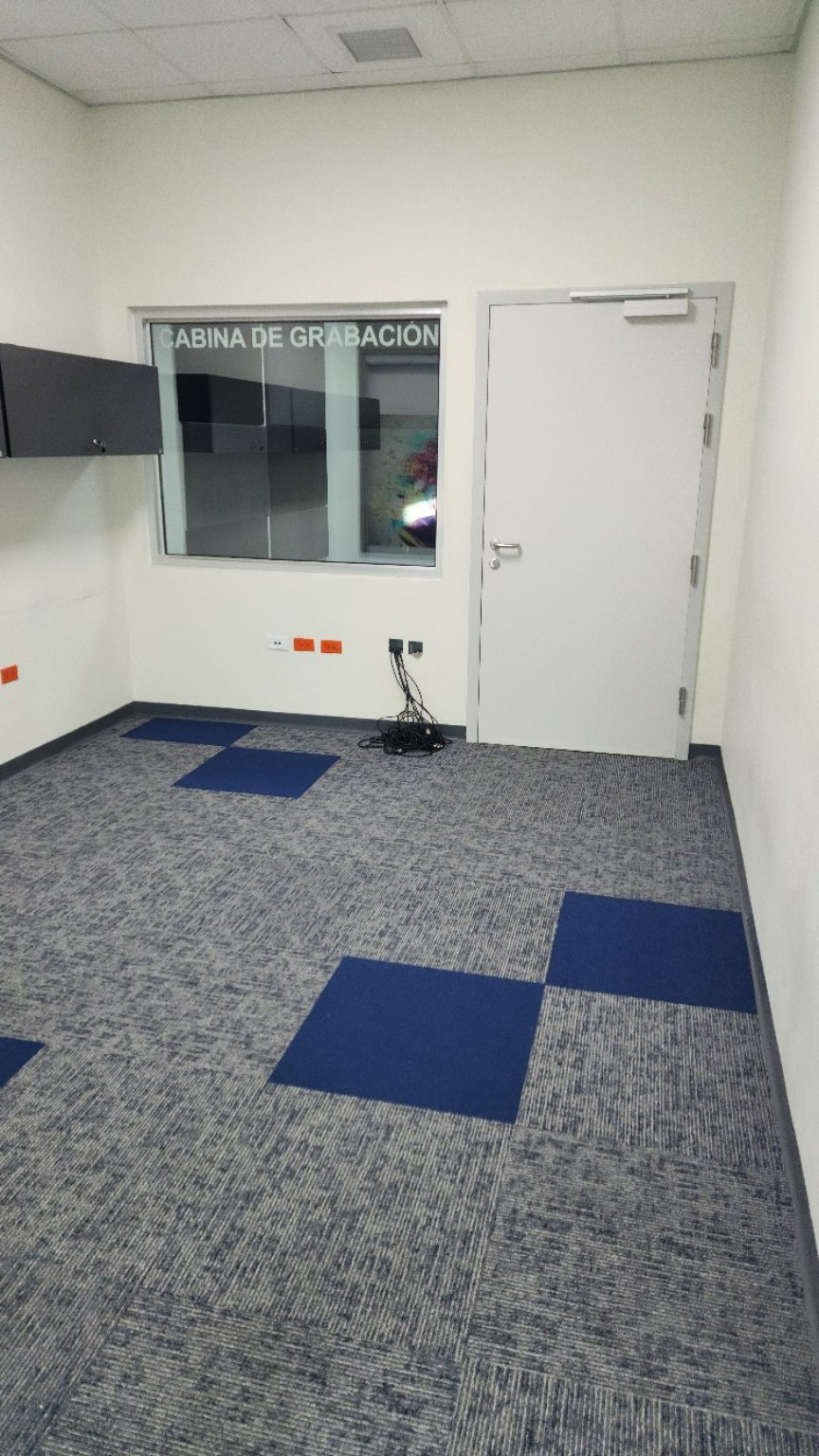 Superficie alfombrada en un área interior.